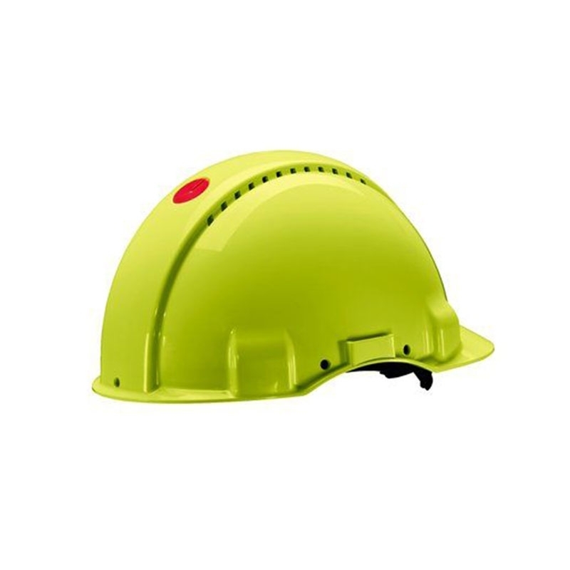 3M PELTOR Hard Hat  Helmet G3000 with Uvicator Sensor, Pinlock, Ventilated, Leather Sweatband, Hi-Viz, G3000DUV-GB