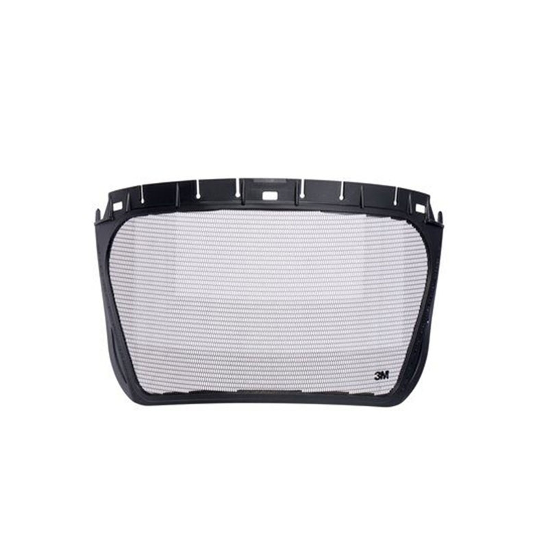 3M Mesh Visor, Etched Stainless Steel, Black, 5J-1