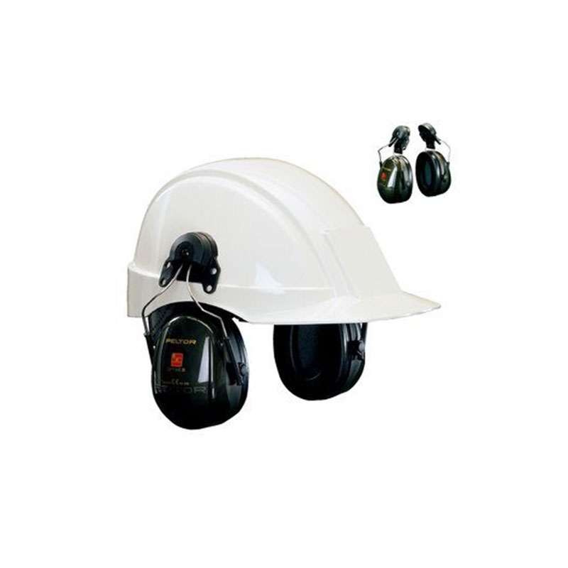 3M PELTOR Optime II Ear Defenders, 30 dB, Green, Helmet Mounted attachment, H520P3G-410-GQ