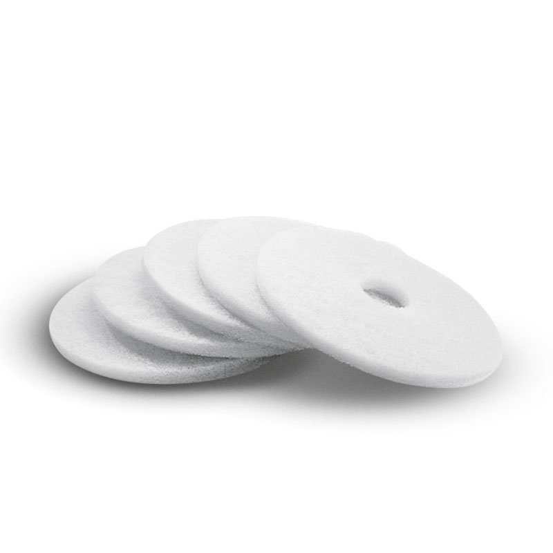 Karcher White Polishing Pads, Soft (5 Pack)