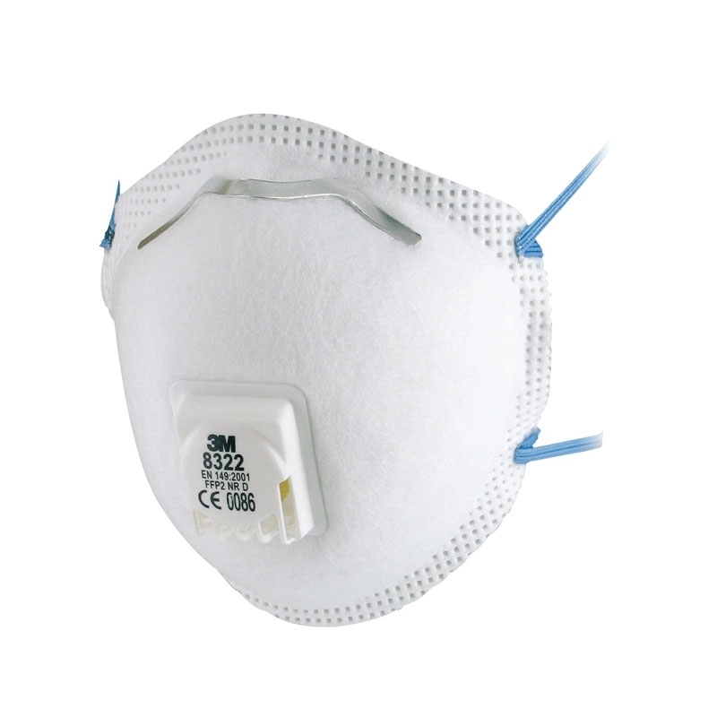 3M Particulate Respirator, FFP2, Valved, 8322 (10 Pack)