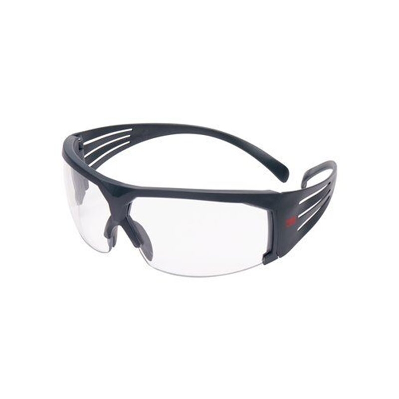 3M SecureFit Safety Glasses, Grey frame, Scotchgard Anti-Fog, Clear Lens, SF601SGAF-EU