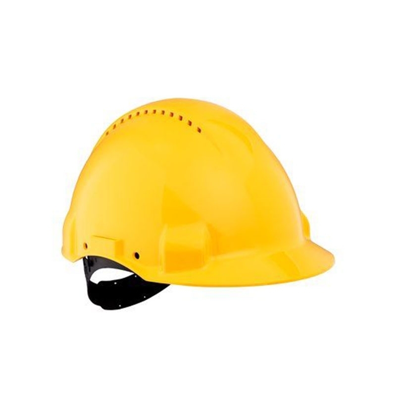 3M PELTOR G3000 Safety Helmet with Uvicator Sensor, Pinlock, Ventilated, Yellow, G3000CUV-GU