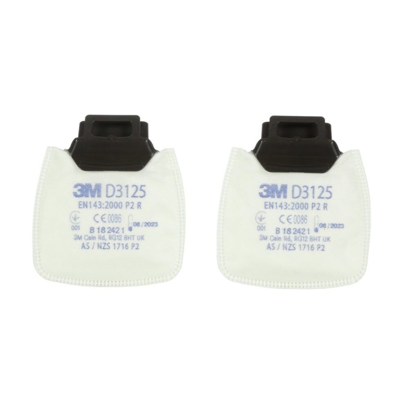 3M D3125 Secure Click P2R Particulates (Fine Dusts and Mists) - 1 Pair