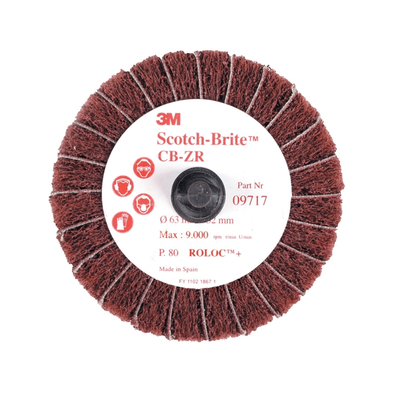 3M 09717 Scotchbrite Combi-wheel P80 63mm X 32mm - Pack of 10