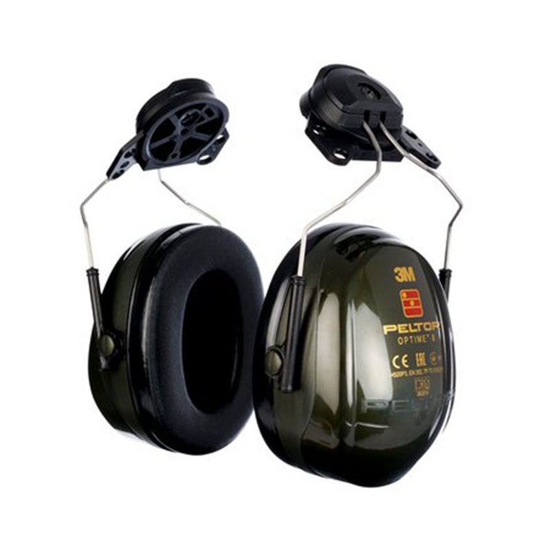 3M PELTOR Optime II Ear Defenders, 30 dB, Green, Helmet Mounted attachment, H520P3A-410-GQ